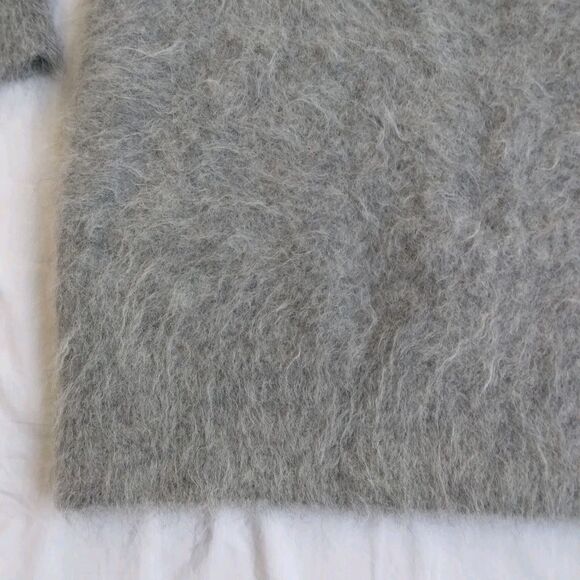 J. Crew Alpaca Blend Cardigan Gray Oversized Preppy Cabincore Women's Size L - Picture 16 of 16